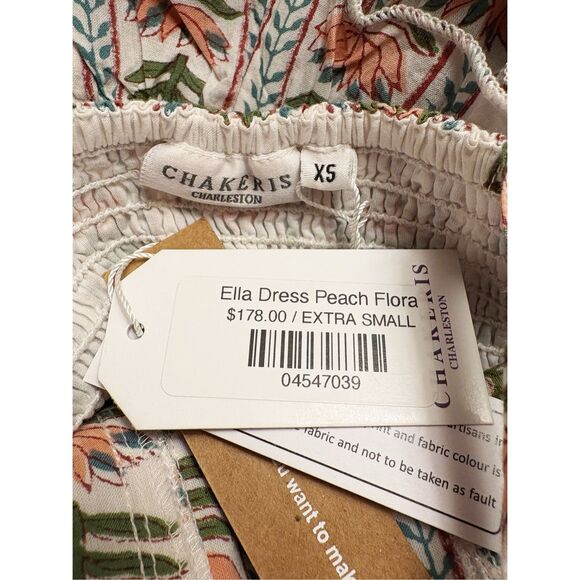 NWT Chakeris Floral Dress Size XS $178.00 Block Print - Picture 6 of 8